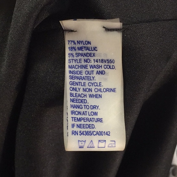 Black Silver Sparkle Dress Sz 10 - Picture 6 of 6